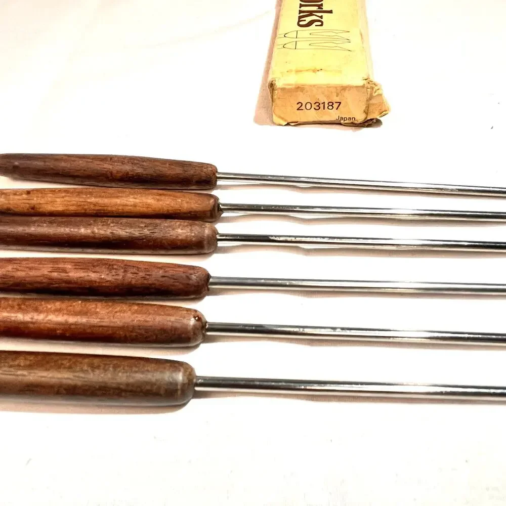 Oster Fondue Fork LOT of 6 in box hors d'oeuvre Cheese Trays Charcuterie Boards